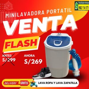 Mini Lavadora Portatil Eléctrica Ropa y Zapatillas en Lima